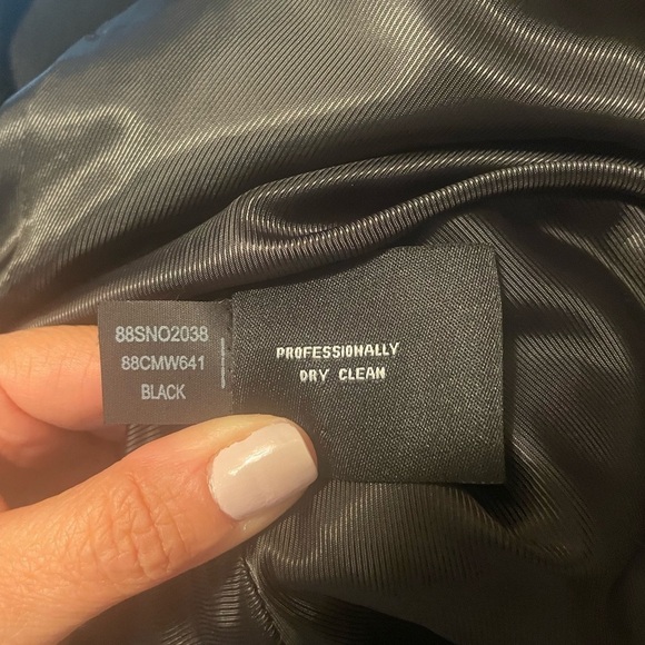 Ellen Tracy Black Wool Button Cape Belted Jacket Coat - Picture 10 of 13